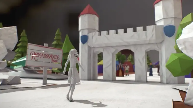 Stylized castle and Renaissance fair environment