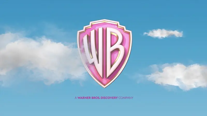 Warner Bros. shield against a blue sky