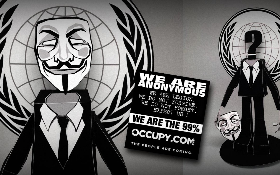 Anonymous Occupy Paper Toy